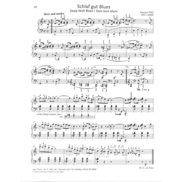 Schott Piano Classics: Nacht und Träume/Night andDreams – 36 Original Piano Pieces Noter