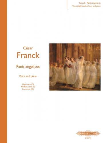 Franck, Cécar: Panis angelicus (sång hög/mellan/låg & piano) Noter
