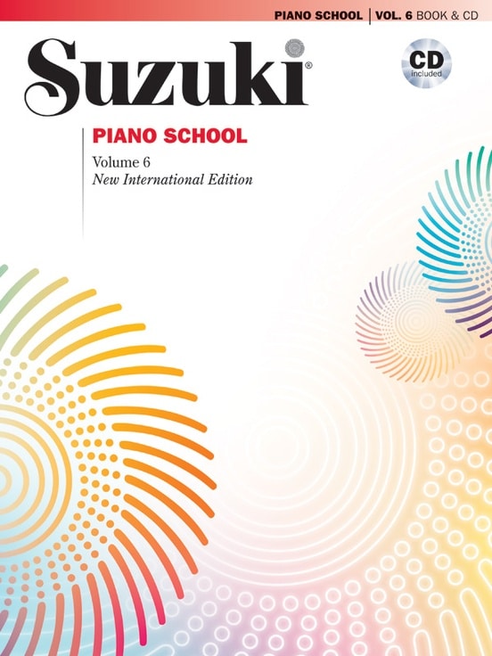 Suzuki Piano School Vol.6 New International Edition (med CD) Noter