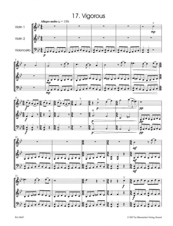 Speckert, George: 27 Miniatures for String Trio (2 violins and cello) Kammarmusik/Ensemble