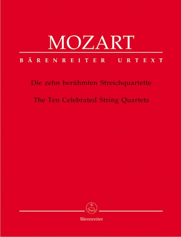 Mozart, Wolfgang Amadeus: The Ten Celebrated String Quartets (stämmor, urtext) Mozart, Wolfgang Amadeus: The Ten Celebrated String Quartets (stämmor, urtext) Kammarmusik/Ensemble