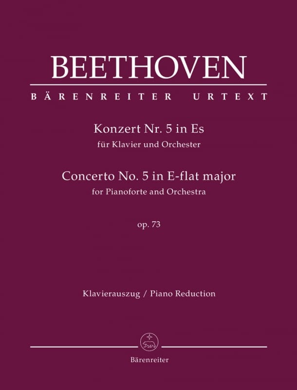 Beethoven, Ludwig van: Klavierkonzert/Piano Concerto no. 5 in E-flat major op. 73 (Bärenreiter urtext)