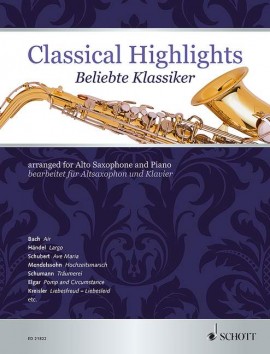 Classical  Highlights arranged for Alto Saxophone and piano Noter