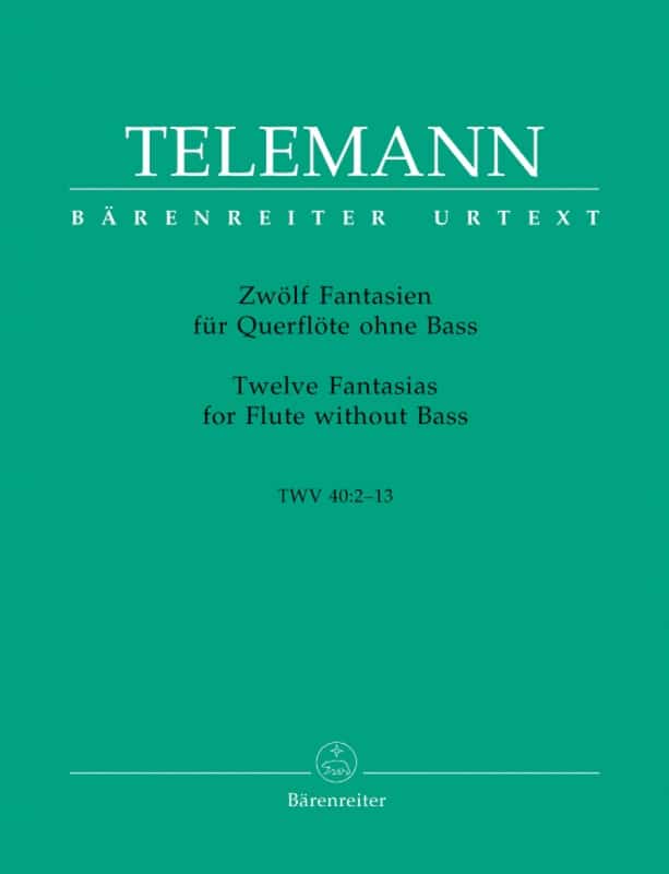 Telemann, Georg Philipp: Twelve Fantasias for Flute without Bass TWV 40:2-13 (urtext)