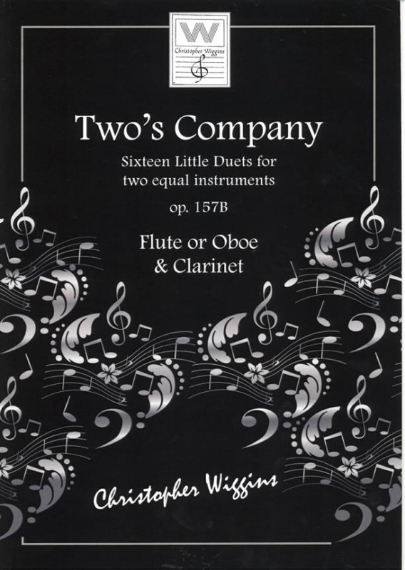 Christopher D. Wiggins: Two's Company Op. 157B (flöjt/oboe & klarinett)
