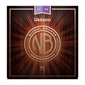 D’Addario NB1152 Nickel Bronze Acoustic Guitar Strings, Custom Light, 11-52 Gitarrsträngar Sats Gitarrsträngar