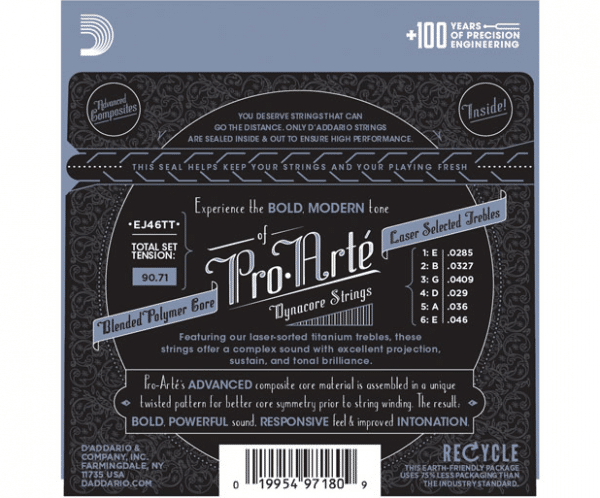 D’Addario Pro Arté Dynacore Set Hard Tension Gitarrsträngar (EJ46TT) D’Addario Pro Arté Dynacore Set Hard Tension Gitarrsträngar (EJ46TT) Gitarrsträngar