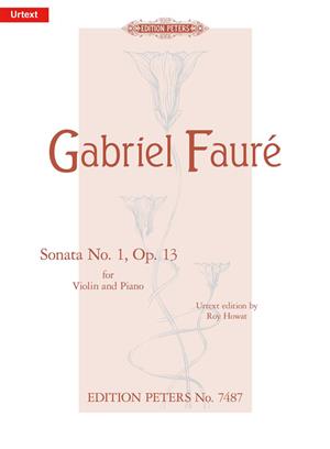 Fauré, Gabriel: Sonata No.1 Op.13 A Major/A-Dur (urtext) Noter