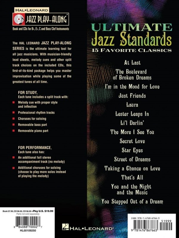 Hal Leonard Jazz Playalong: Vol. 170 Ultimate Jazz Standards (Bok + 2 CD)