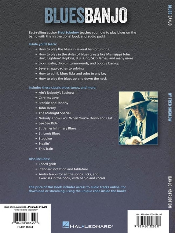 Sokolow, Fred: Blues Banjo – lessons, licks, riffs, songs and more (bok + audio access) Sokolow, Fred: Blues Banjo – lessons, licks, riffs, songs and more (bok + audio access) Banjo