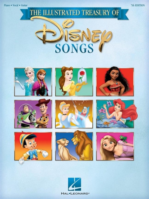 The Illustrated Treasury of Disney Songs pvg 7th edition