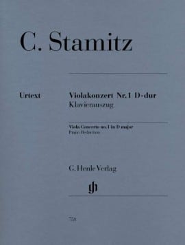 Stamitz, Carl: Violakonzert nr.1 D-dur/Viola Concerto no. 1 in D major (Urtext)