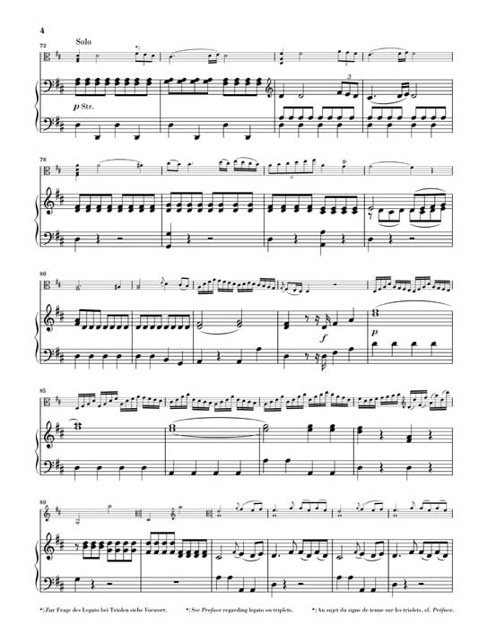Stamitz, Carl: Violakonzert nr.1 D-dur/Viola Concerto no. 1 in D major (Urtext)