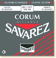Savarez Corum/Alliance 500 AR Normal Tension Röd, set gitarrsträngar