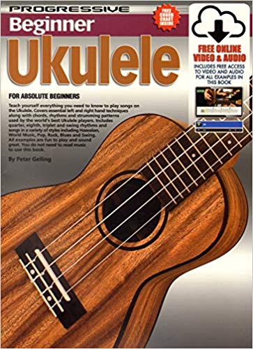 Progressive Beginner Ukulele for absolute beginners (C-stämning, bok, online video & audio access) Noter