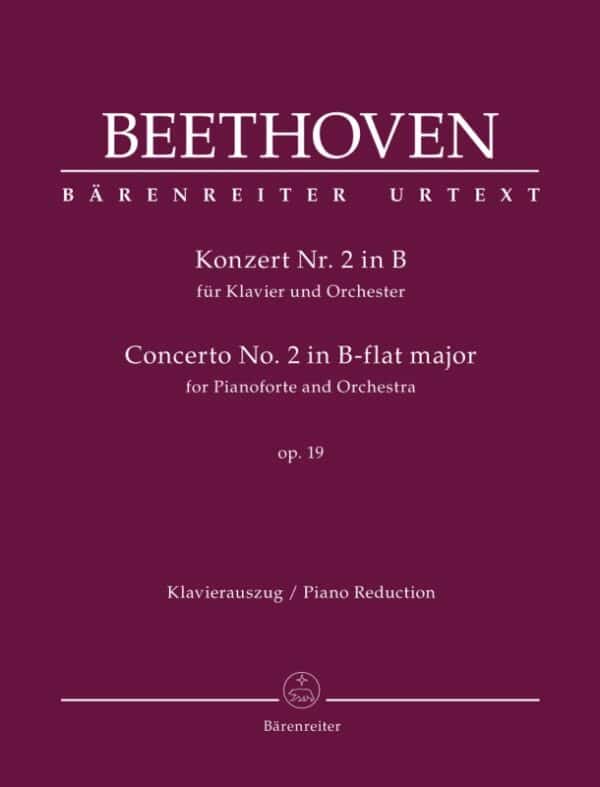Beethoven, Ludwig van: Klavierkonzert/Piano Concerto no.2 in B-flat major Op. 19 (Bärenreiter urtext) Noter