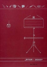 Nothäfte Music manuscript book 12 system/staves - Star 2000 Notpapper, häftad 32 sidor