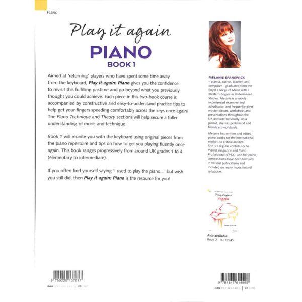 Spanswick, Melanie: Play it again Piano book 1 Noter