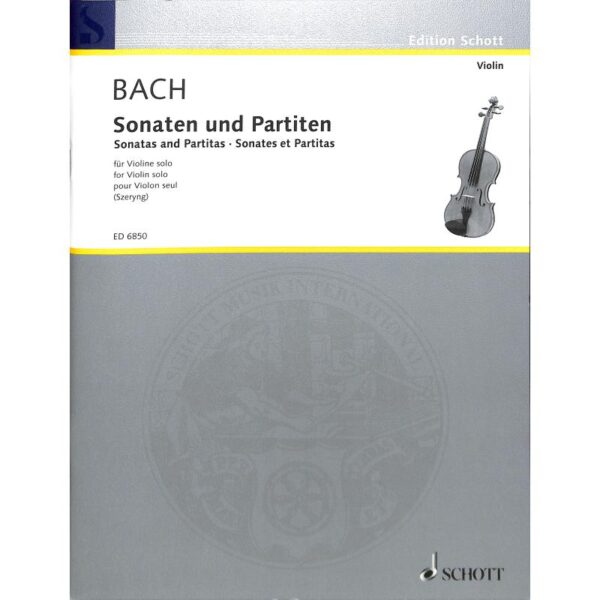 Bach, Johann Sebastian:: Sonaten und Partiten/Sonatas and Partitas for violin solo (Szeryng) Noter