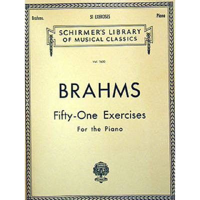 Brahms, Johannes: Fifty-One Exercises/51 etyder Brahms, Johannes: Fifty-One Exercises/51 etyder Noter