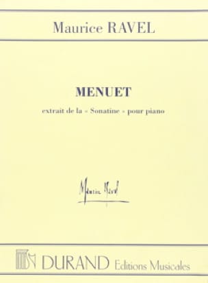 Ravel, Maurice: Menuet extrait de la ”Sonatine” pour piano – II  Mouvement de menuet (D-flat major) M.40 (1905) Noter
