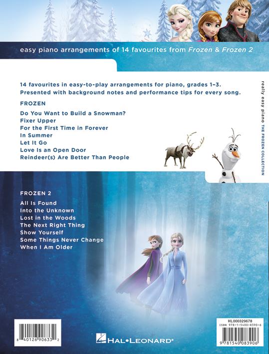Really easy piano: The Frozen Collection - 14 favourites from Frozen & Frozen 2