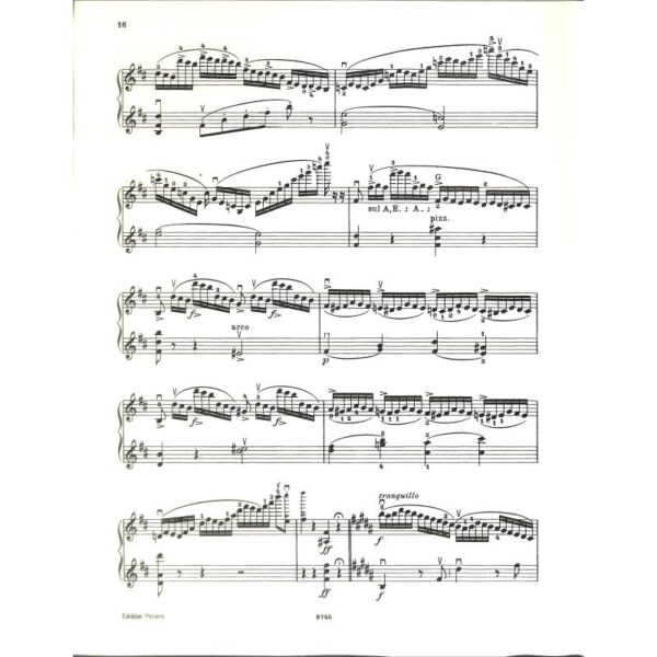 Wieniawski, Henri: Etudes – Caprices Op. 18 Noter
