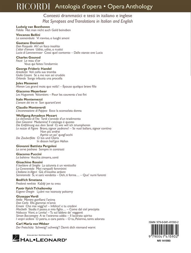 Ricordi Opera Anthology Basso | Bass