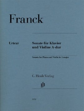 Franck, Cécar: Sonate für Klavier und Violine A-dur/Sonata for PIano and Violin in A major (urtext)