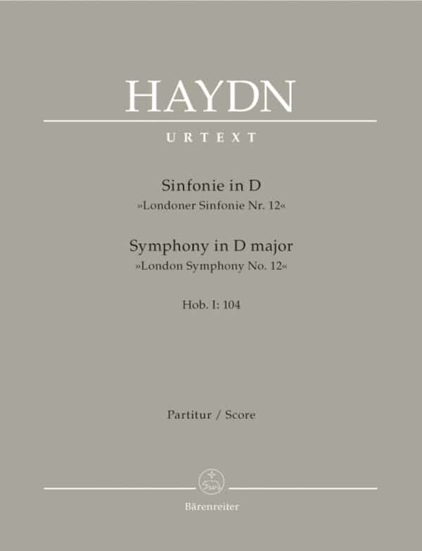 Haydn, Joseph: Symphony in D major Hob.I :104 ”London Symphony No. 12” (urtext, partitur) Noter