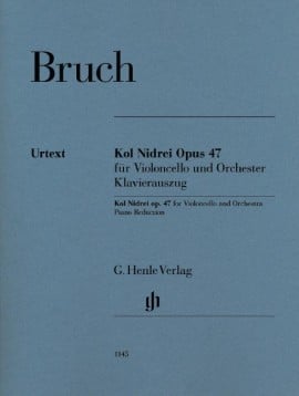 Bruch, Max: Kol Nidrei Opus 47/op. 47 för cello och piano (urtext) Cello klassisk repertoar