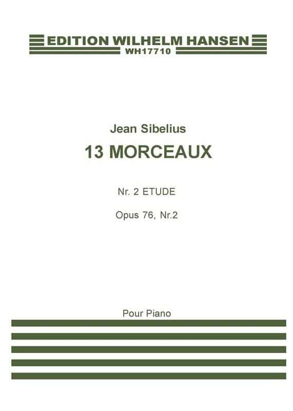 Sibelius, Jean: Etude Op. 76 Nr. 2 Noter