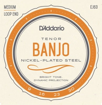 D'Addario EJ63 Strängar till tenorbanjo Nickel-Plated Steel (set)