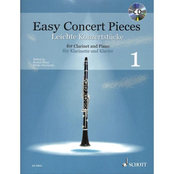 Easy Concert Pieces 1 for Clarinet and piano (Bok + online audio access) Klarinett