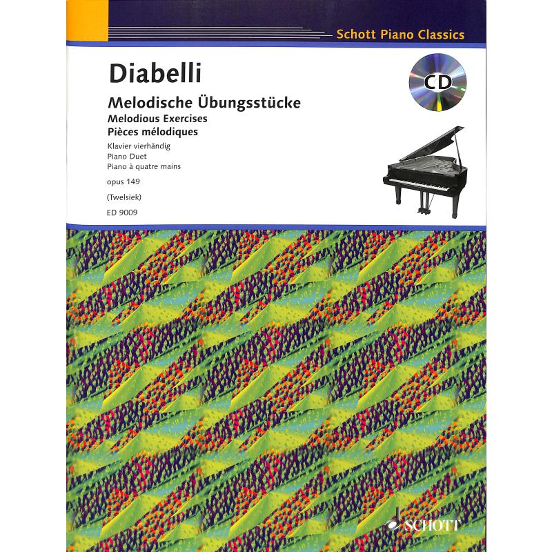 Diabelli, Anton: Melodische Übungstücke/Melodious Exercises, (pianoduett, piano 4-händigt, Op. 149)