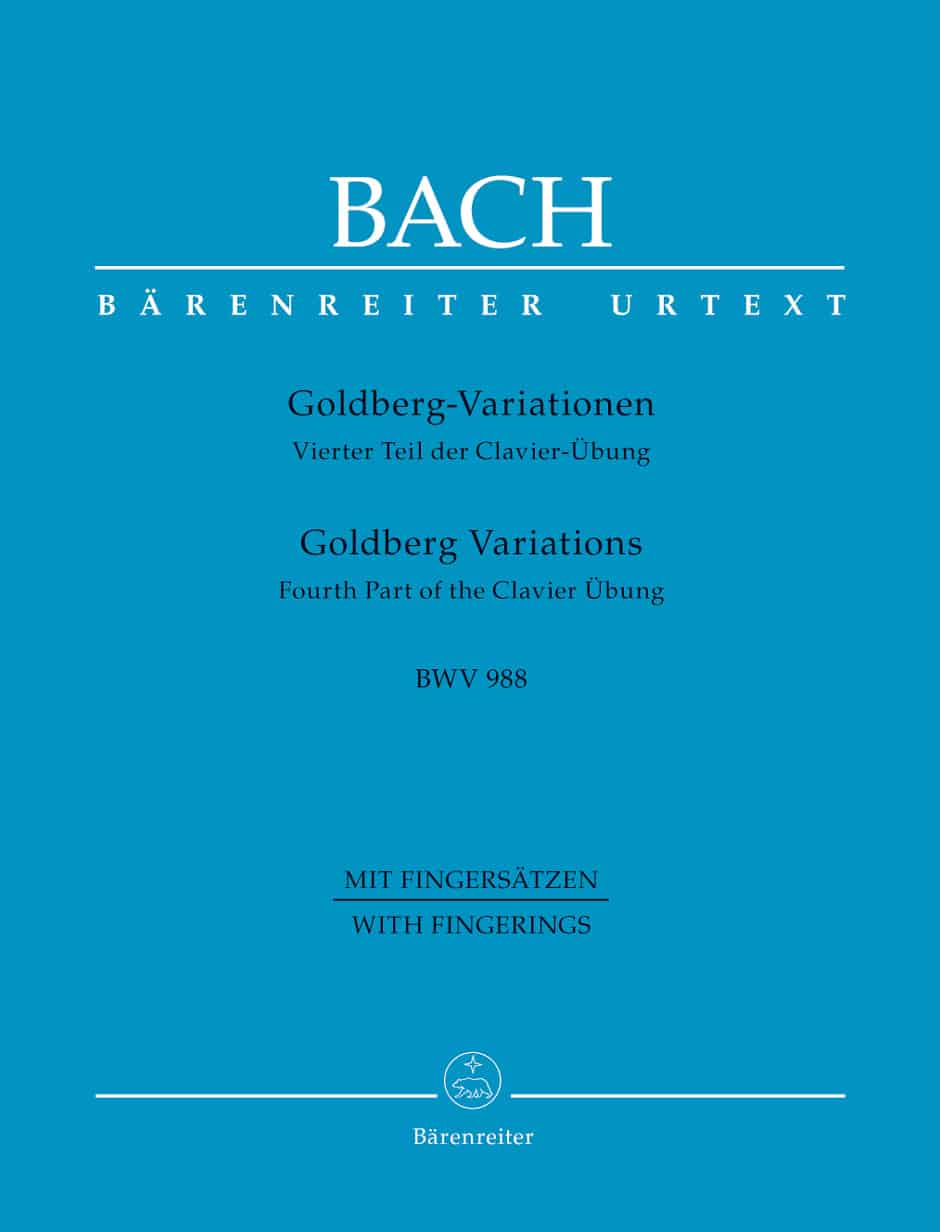 Bach, Johann Sebastian: Goldberg Variations BWV 988 Fourth Part of the Clavier Übung (med fingersättningar, urtext) Bach, Johann Sebastian: Goldberg Variations BWV 988 Fourth Part of the Clavier Übung (med fingersättningar, urtext) Noter