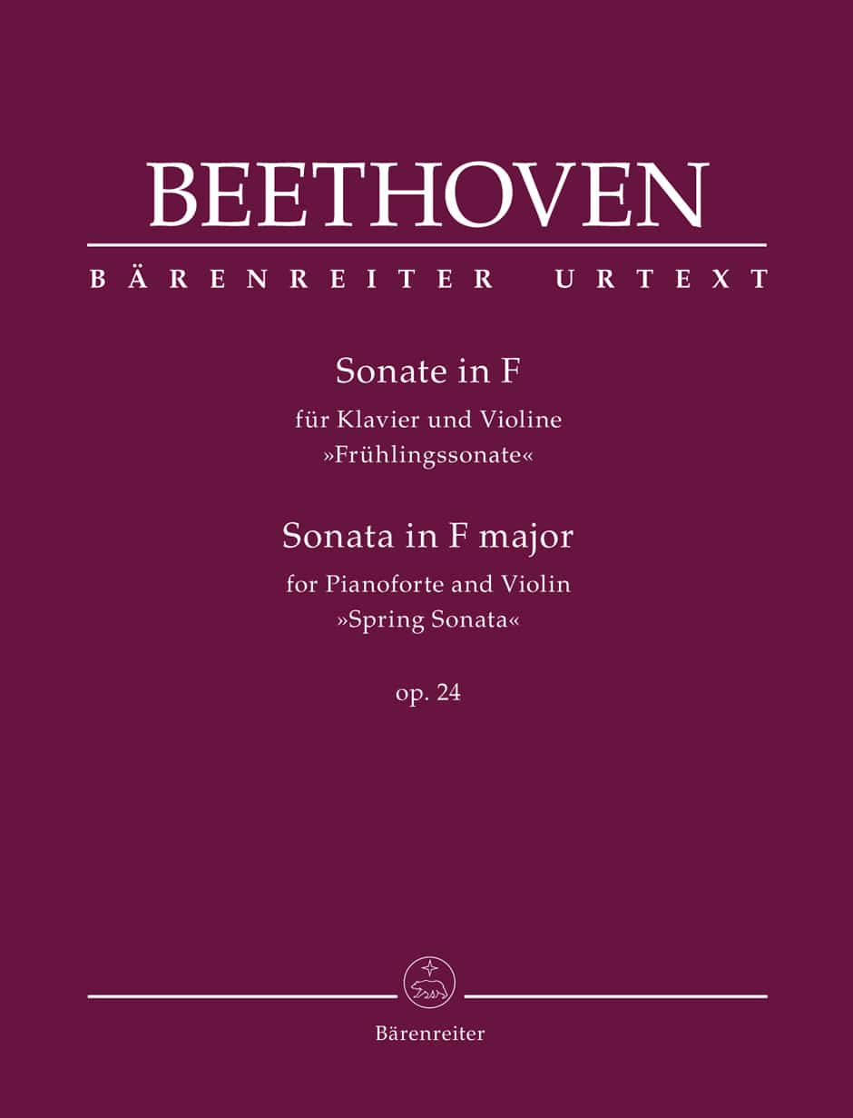 Beethoven, Ludwig van: Sonata in F major / Sonate in F för Piano och Fiol op. 24 - "Spring Sonata" (urtext)