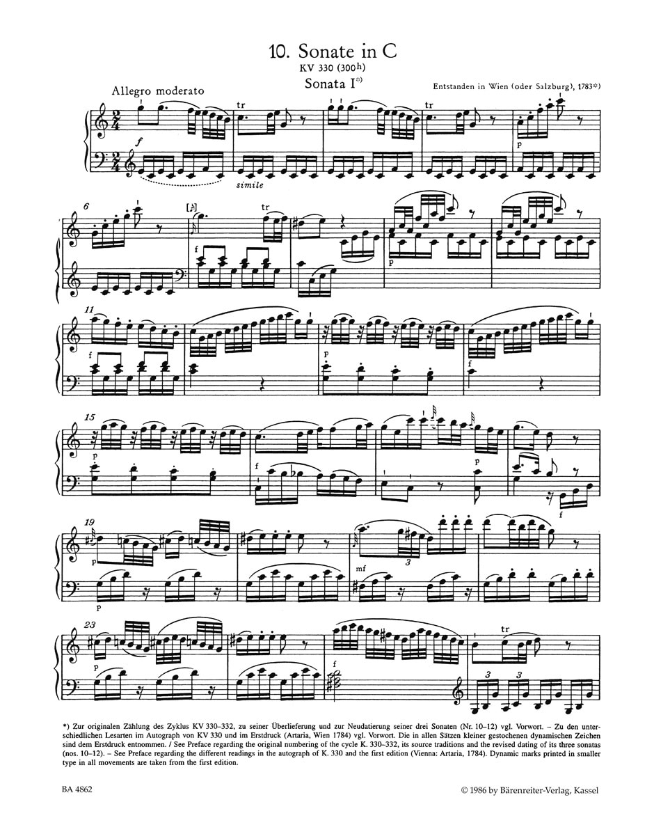 Mozart, Wolfgang Amadeus: Klaviersonaten/Piano sonatas/Pianosonater Vol.2 (urtext)