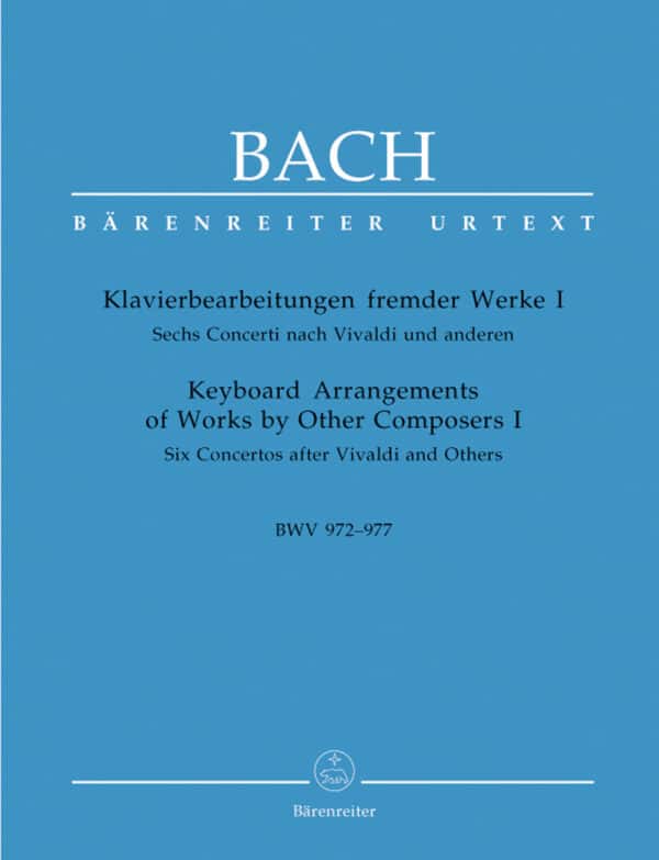 Bach – Keyboard Arrangements of Works by Other Composers 1 Noter