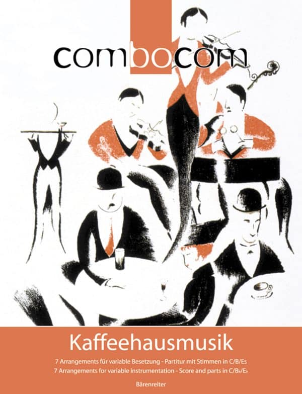 Combocom Kaffeehausmusik (7 arrangemang för variabel ensemble, Partitur, Stämmor) Flexibel ensemble