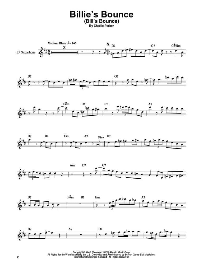 Saxophone Play-Along: Vol.5 Charlie Parker