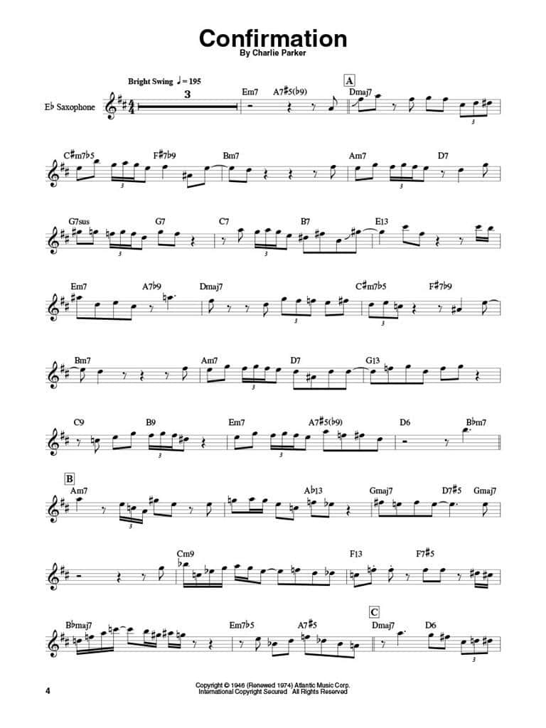 Saxophone Play-Along: Vol.5 Charlie Parker