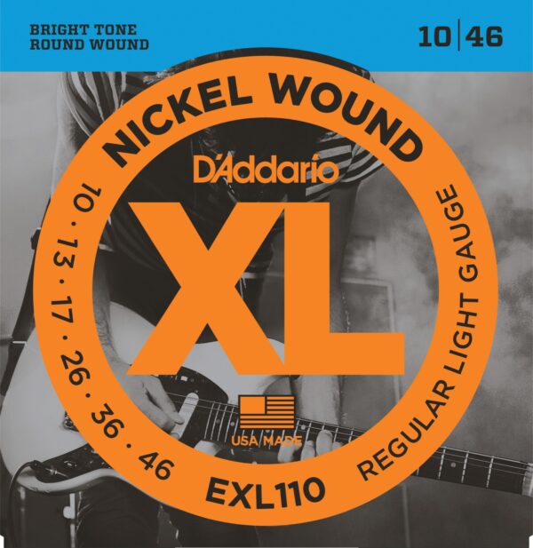 EXL110 Nickel Wound,  Regular Light, 10-46 (strängset för elgitarr) Gitarrsträngar