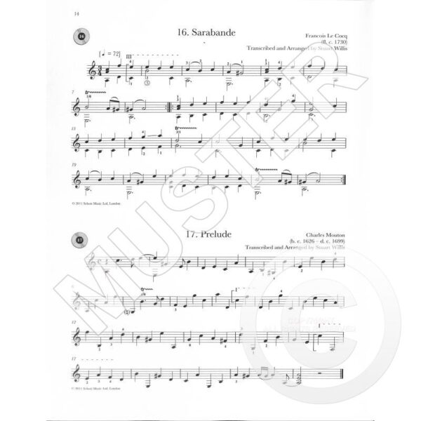Baroque Guitar Anthology (grades 1-2) (bok + online audio material) Gitarr