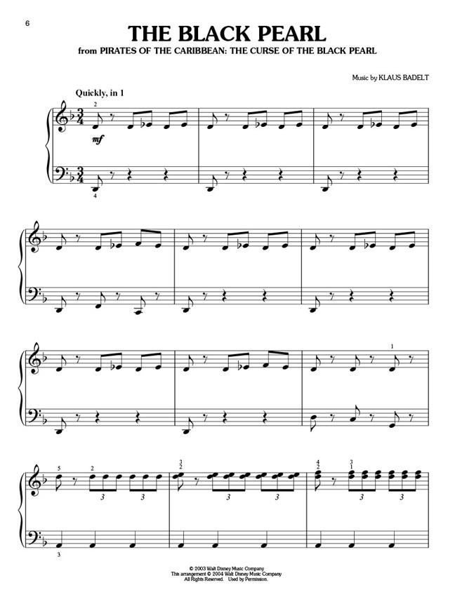 Disney Pirates of the Caribbean - easy piano solo collection