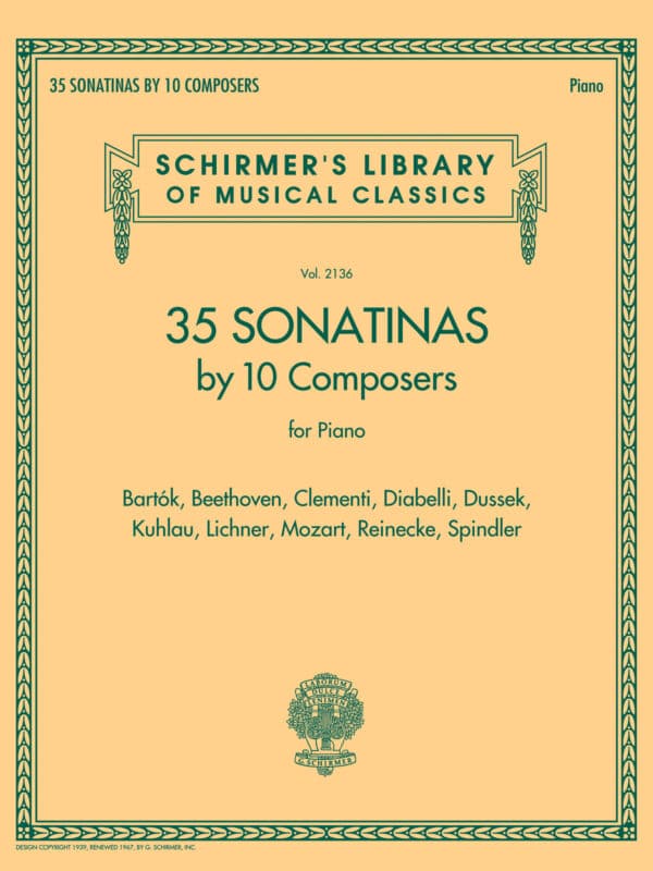 35 Sonatinas by 10 Composers for Piano Noter
