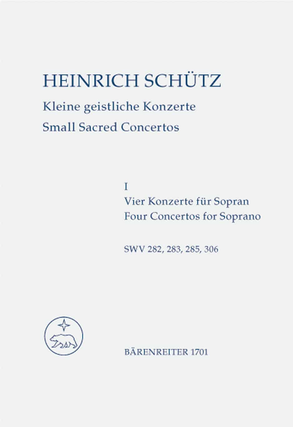 Schütz, Heinrich: Kleine geistliche Konzerte, Heft 1