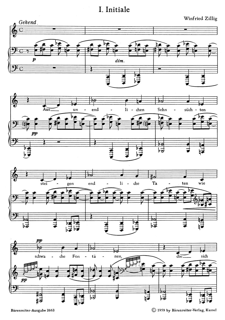 Zillig, Winfried: Lieder des Herbstes