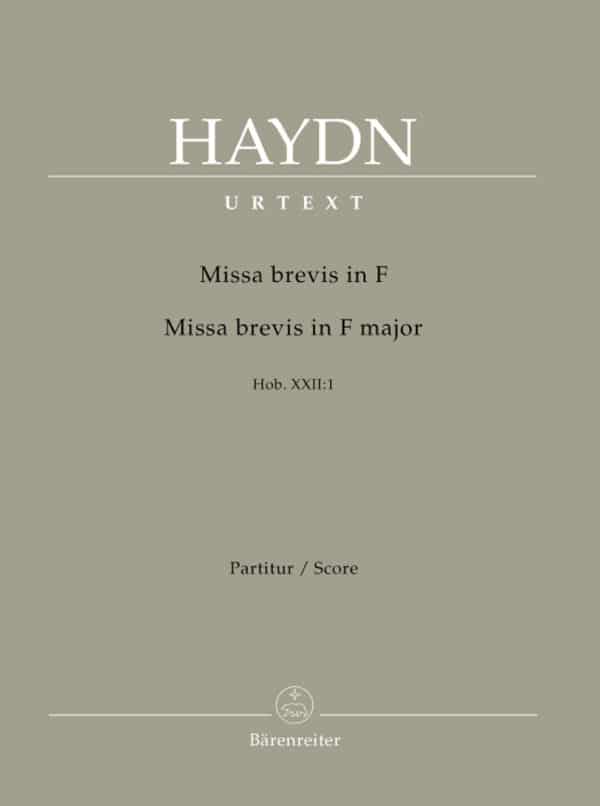 Haydn, Joseph: Missa brevis F major Hob. XXII:1 Partitur/Studiepartitur