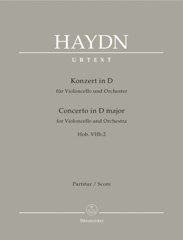Haydn, Joseph: Concerto for Violoncello and Orchestra D major Hob. VIIb:2 Partitur/Studiepartitur